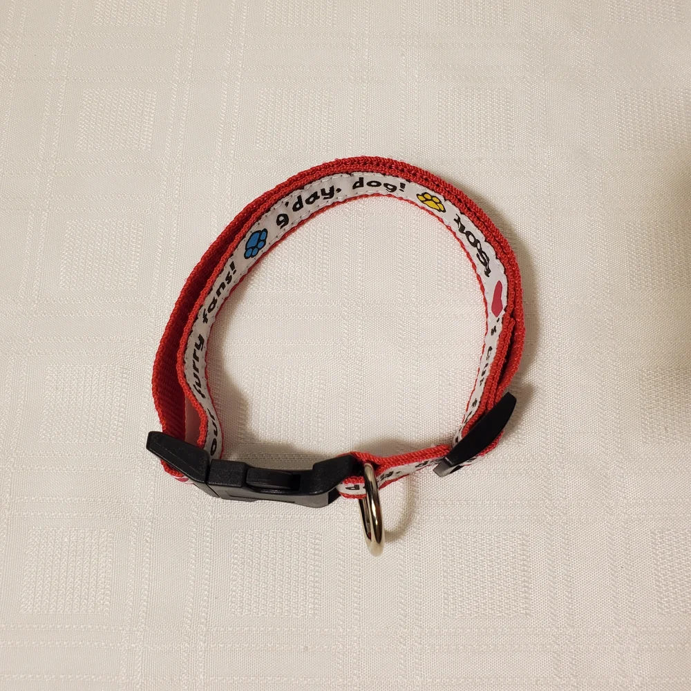 Dog Collars & Accessories Colorful Pet Bundle Red Collar Waste Bag Pet 4pc Set